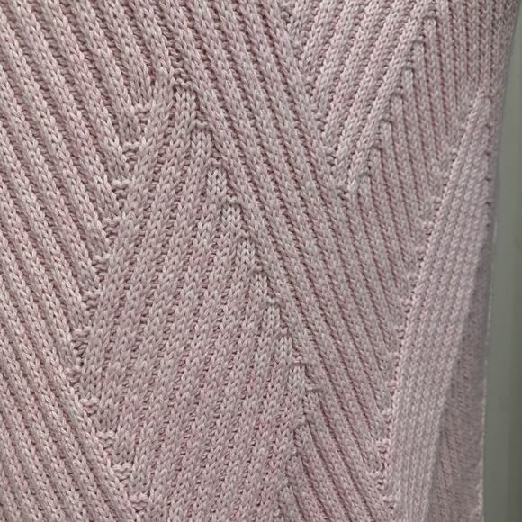 Marble Scotland Powder Pink Sleeveless Turtleneck Poncho Sweater Vest XS Soft - Picture 5 of 8